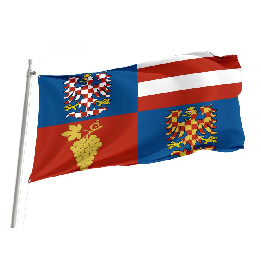South Moravian Region Flag for Indoor & Outdoor Use, CZE05