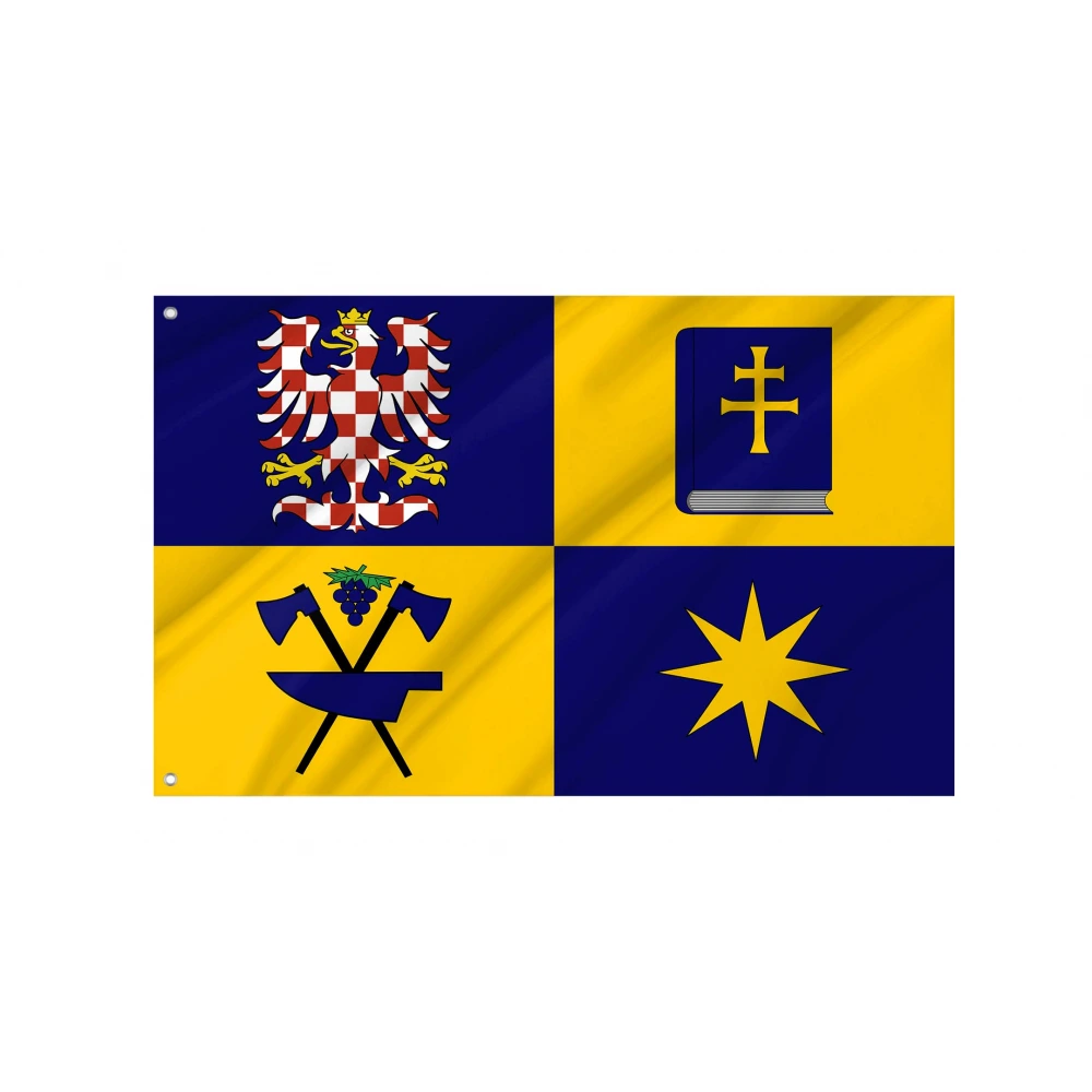 Zlín Region Flag for Indoor & Outdoor Use
