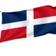 Civil Ensign of the Dominican Republic Flag - Imagine 1