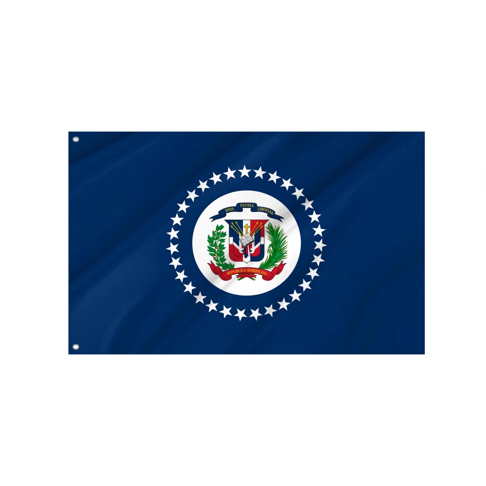 Naval Jack of the Dominican Republic Flag for Indoor & Outdoor Use