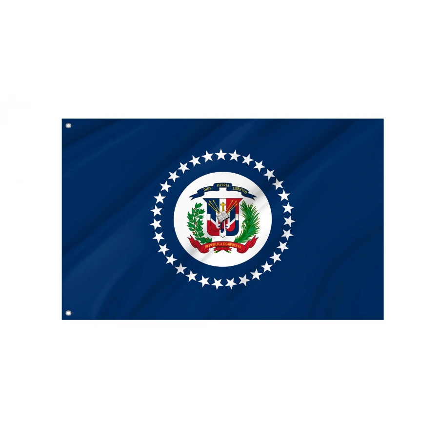 Naval Jack of the Dominican Republic Flag for Indoor & Outdoor Use, DOM05