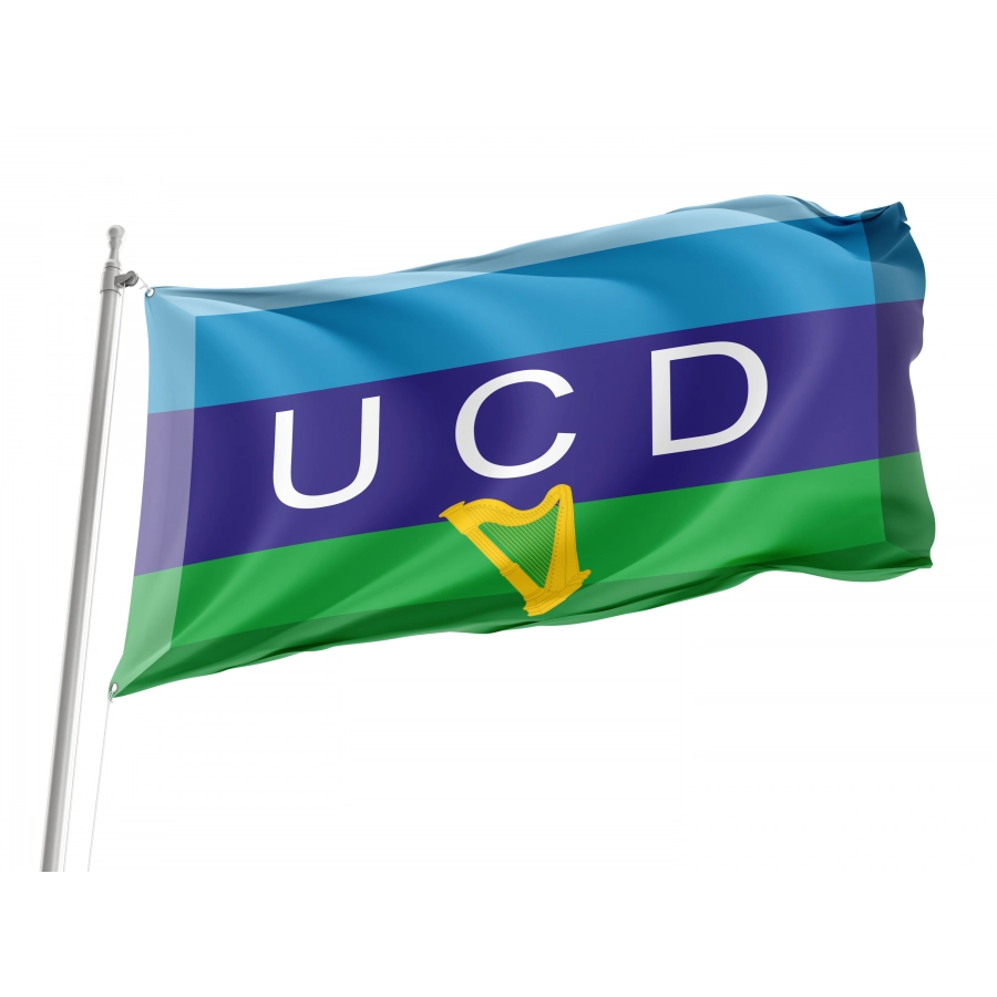 Fantasy flag for UCD Dublin Teams, Unique Design Print, Flags for Indoor & Outdoor Use