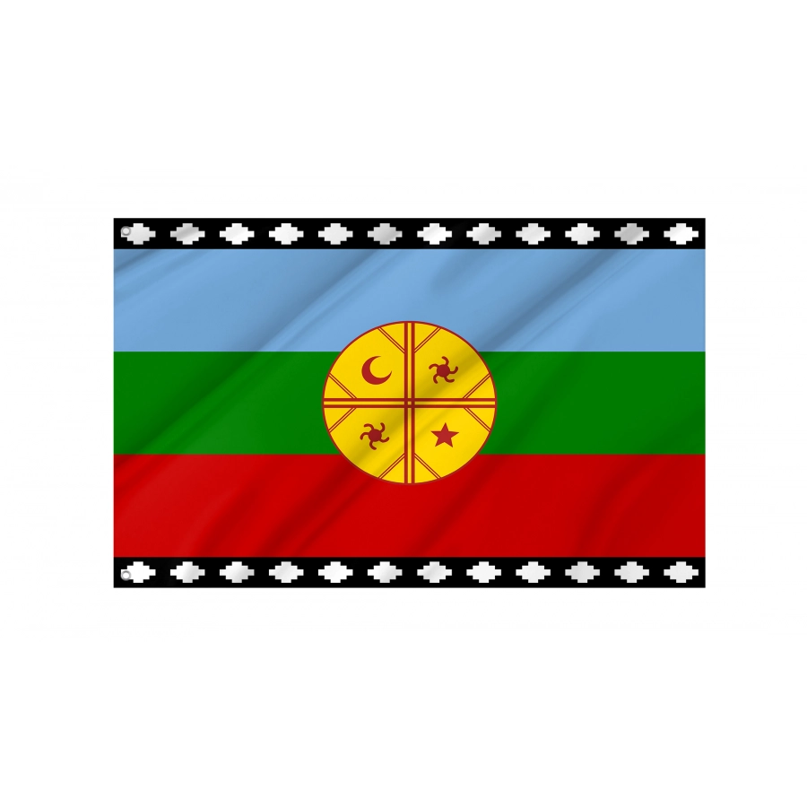 Flag of Mapuches, Patriotic Flags, Unique Design Print, Flags for Indoor & Outdoor Use