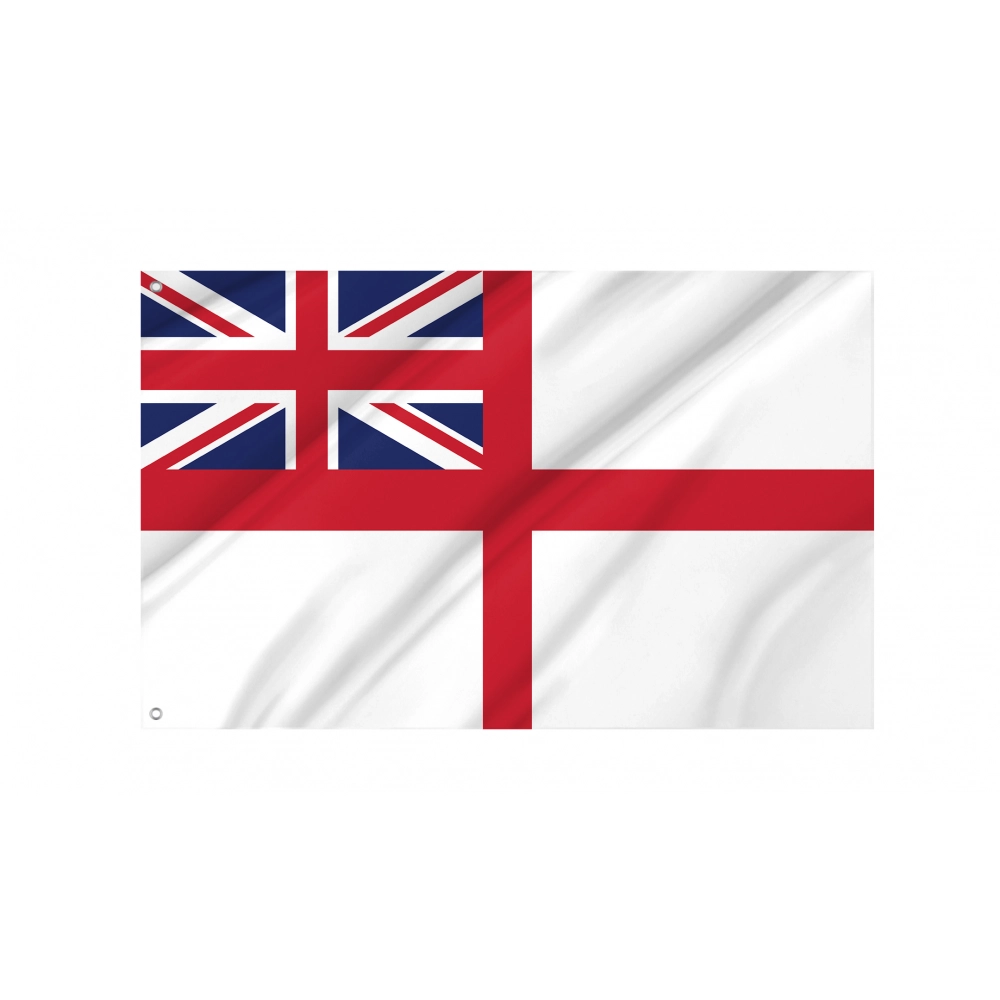 Naval Ensign White Ensign Flag for Indoor & Outdoor Use