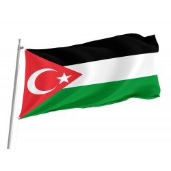 Gaza-Turkey Solidarity Flag for Indoor & Outdoor Use