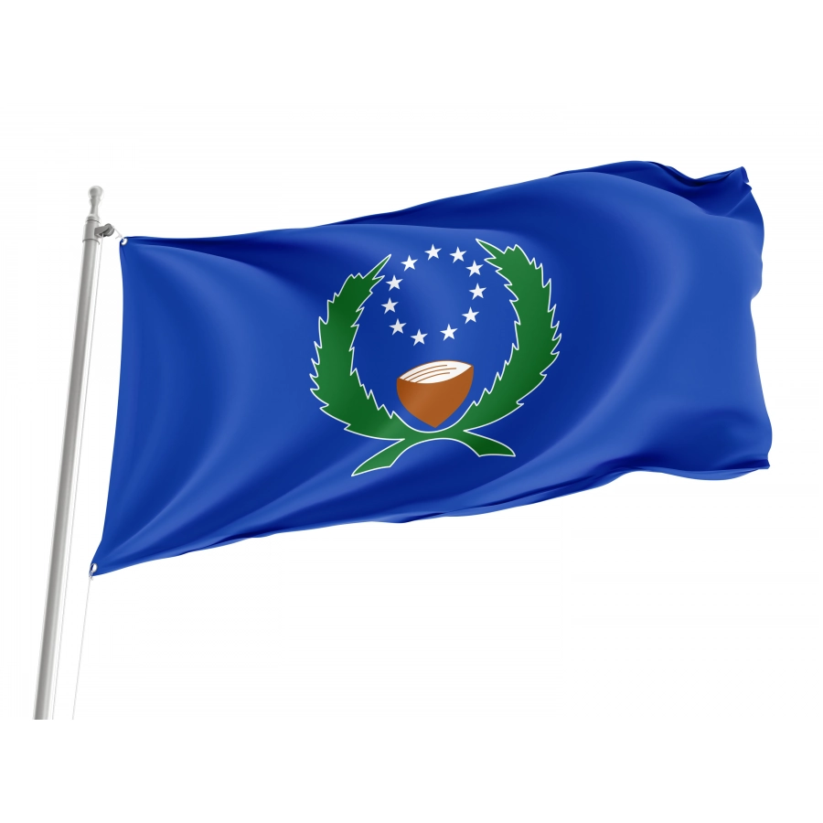 Flag of Pohnpei, Patriotic Flags, Unique Design Print, Flags for Indoor & Outdoor Use