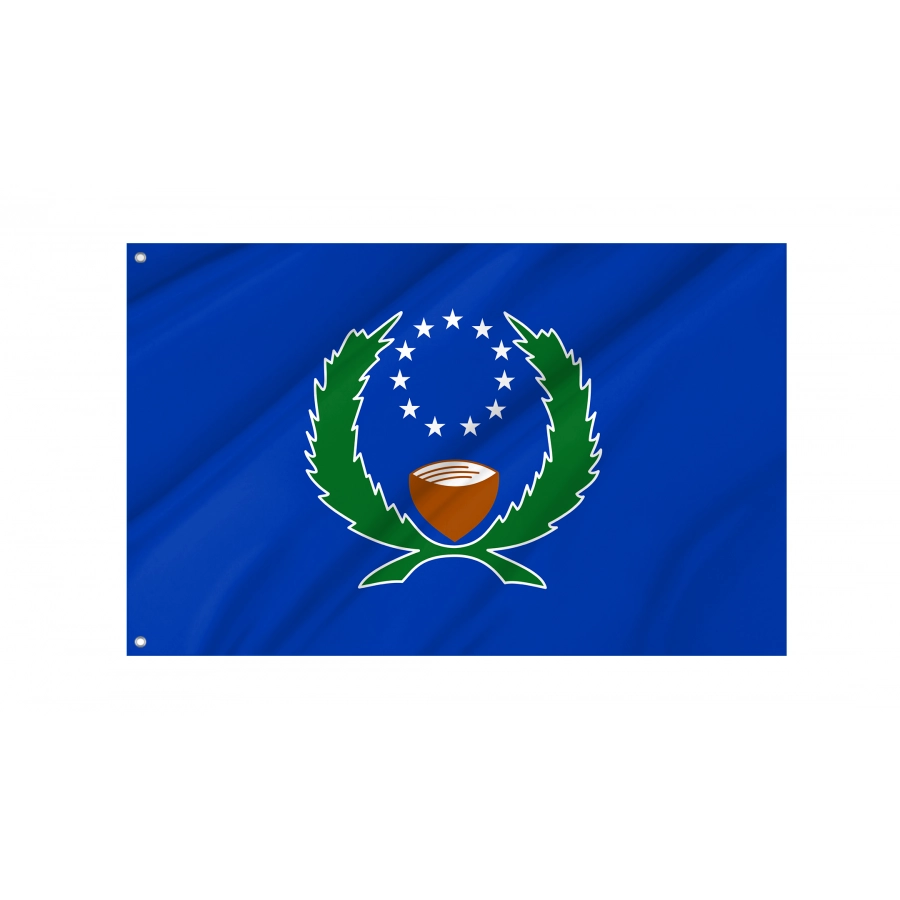 Flag of Pohnpei, Patriotic Flags, Unique Design Print, Flags for Indoor & Outdoor Use