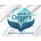 World Oceans Day with whale tail Flag - Imagine 2
