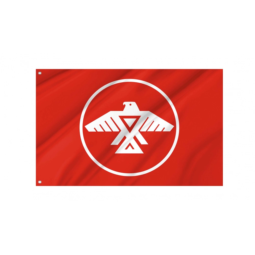 Anishinaabe Peoples Red Flag for Indoor & Outdoor Use