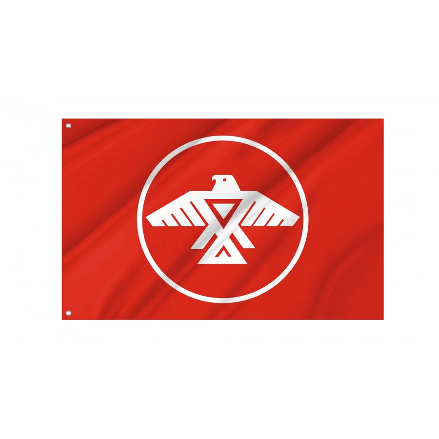 Anishinaabe Peoples Red Flag for Indoor & Outdoor Use, FLAG66