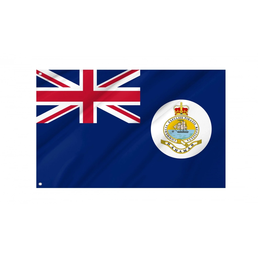 Bahama Islands (1869-1904) Flag for Indoor & Outdoor Use, BHS09