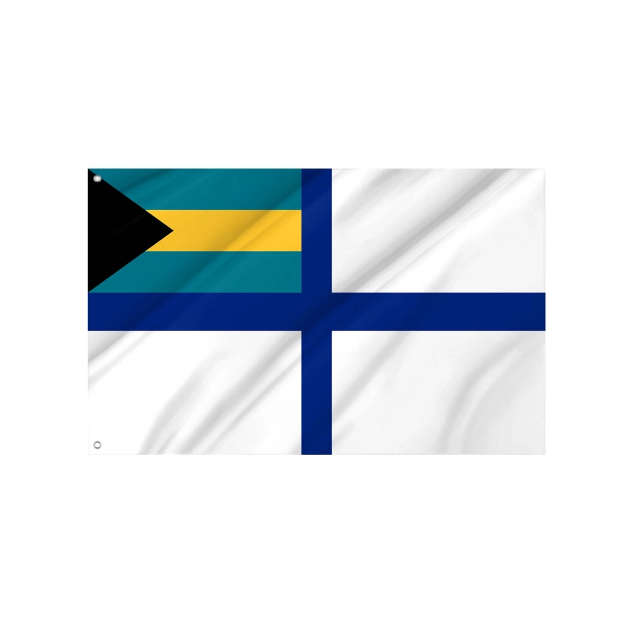 Bahamas Auxiliary Ensign Flag for Indoor & Outdoor Use, BHS08