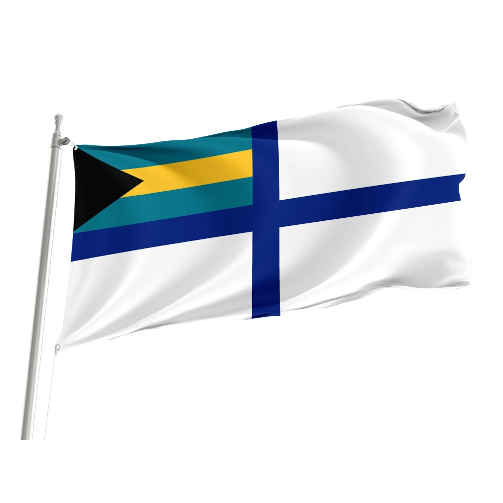 Bahamas Auxiliary Ensign Flag for Indoor & Outdoor Use