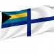 Bahamas Auxiliary Ensign Flag for Indoor & Outdoor Use - Imagine 1