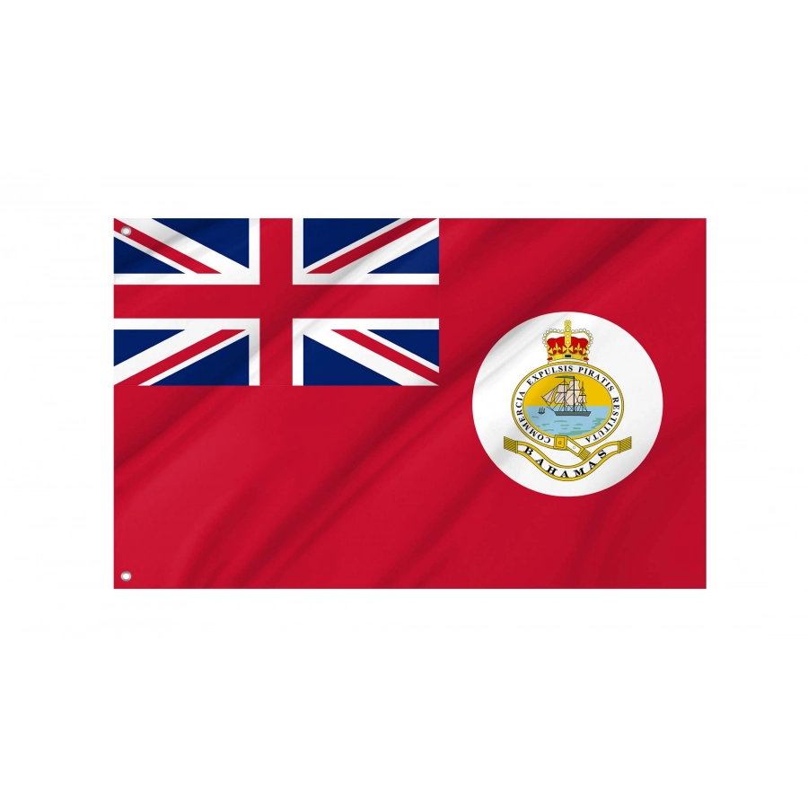Bahamas Civil Ensign (1869–1904) Flag for Indoor & Outdoor Use, BHS10