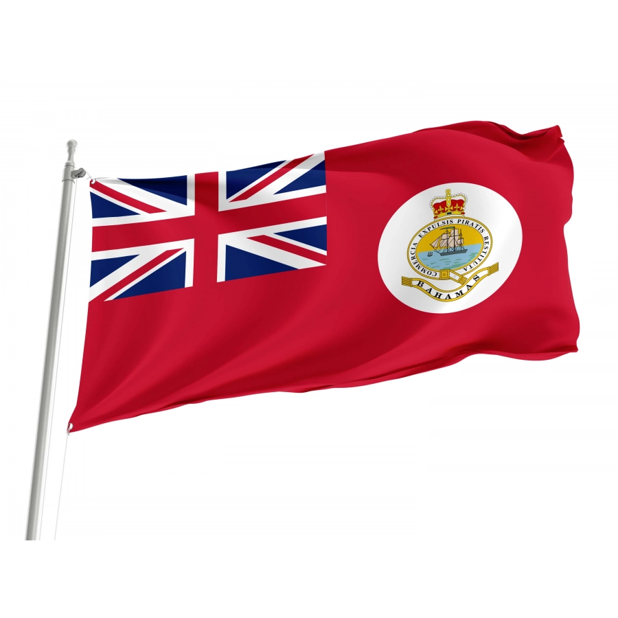 Bahamas Civil Ensign (1869–1904) Flag for Indoor & Outdoor Use, BHS10