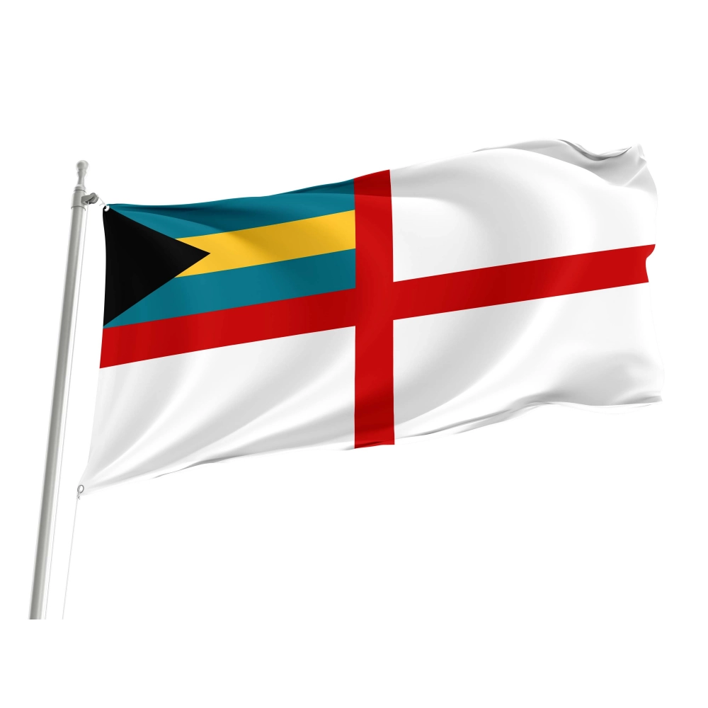 Bahamas Naval Ensign Flag for Indoor & Outdoor Use