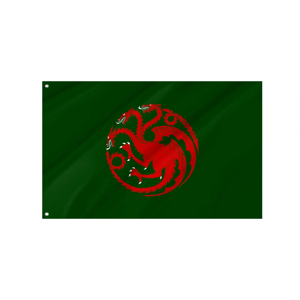 House Targaryen Greens Flag for Indoor & Outdoor Use