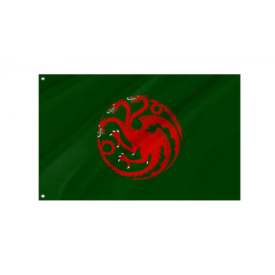 House Targaryen Greens Flag for Indoor & Outdoor Use, FLAG117