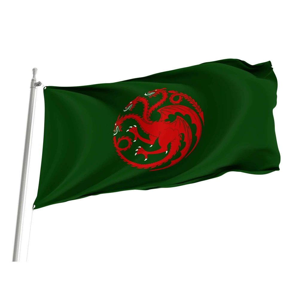 House Targaryen Greens Flag for Indoor & Outdoor Use