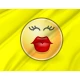 Kissing Face Emoji Flag - Imagine 2