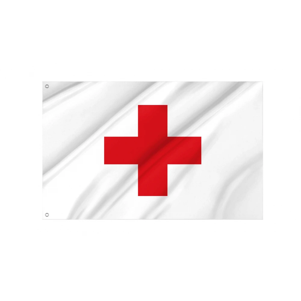 Red Cross Flag for Indoor & Outdoor Use