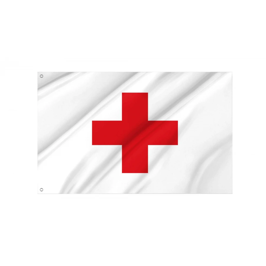 Red Cross Flag for Indoor & Outdoor Use, FLAG109