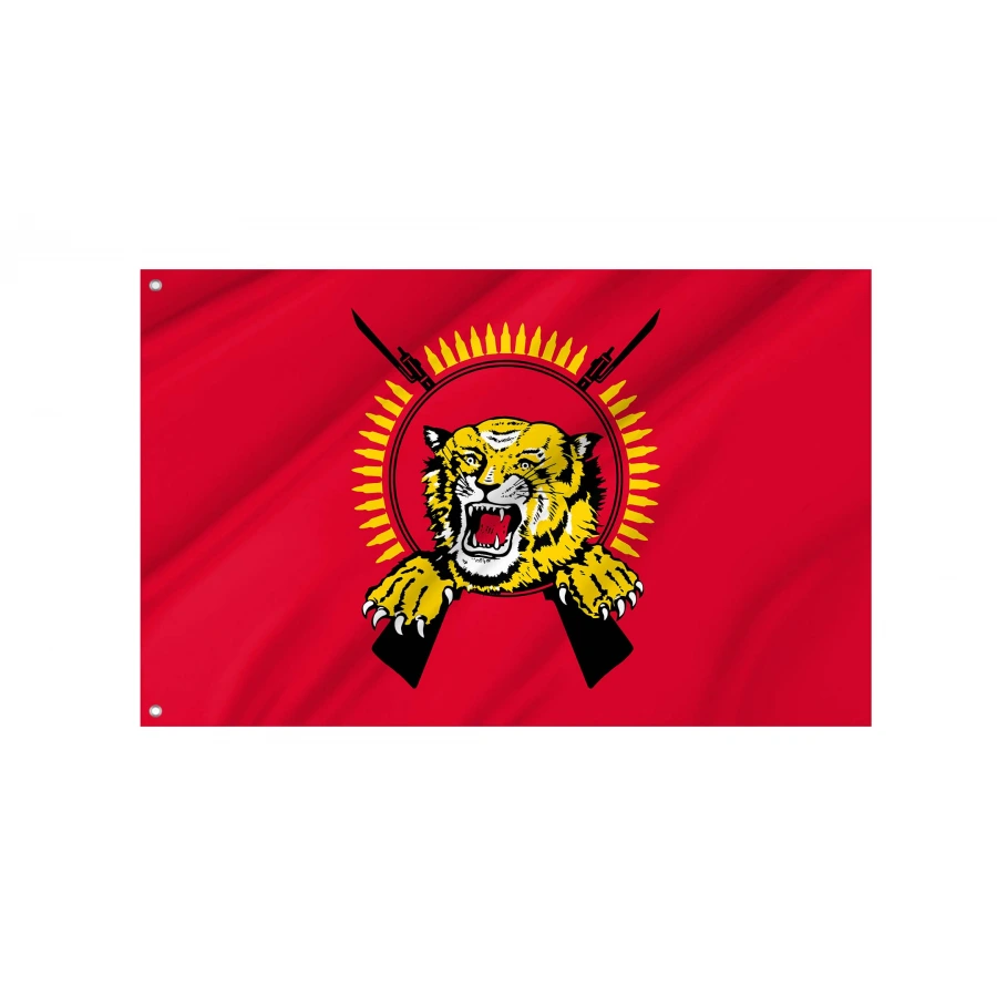 Tamil Eelam Puli Kodi Flag for Indoor & Outdoor Use, FLAG83