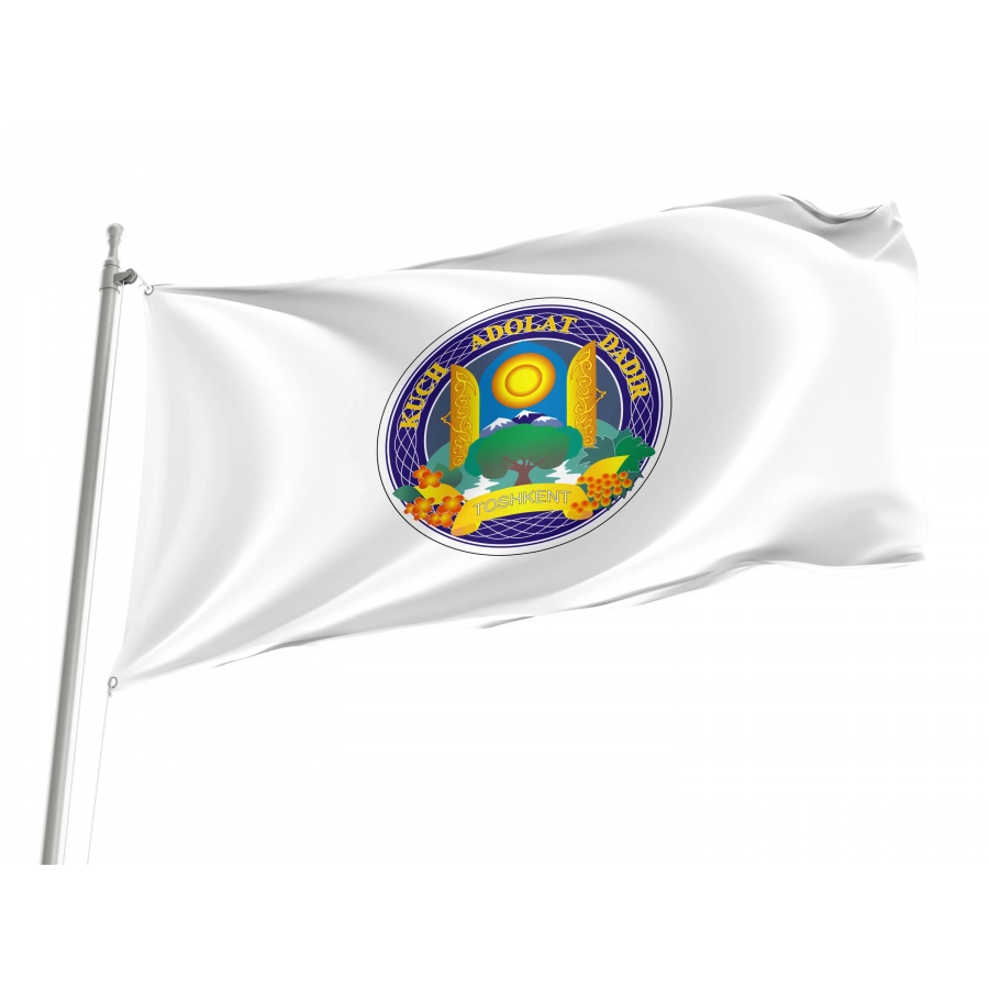 Tashkent Flag for Indoor & Outdoor Use, UZB02