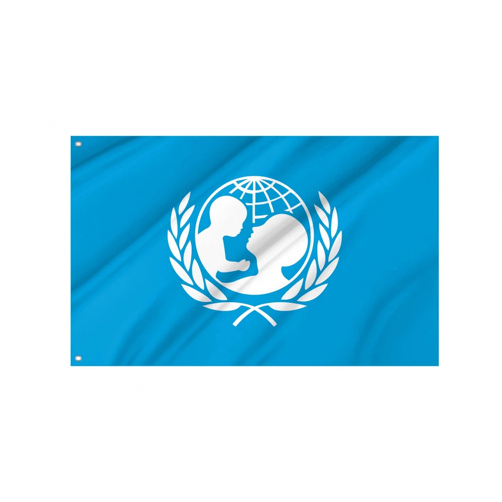 Unicef Flag for Indoor & Outdoor Use