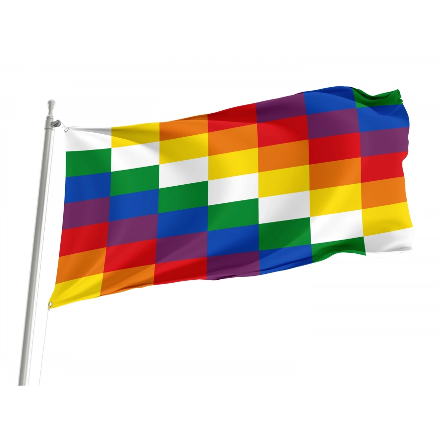 Wiphala Flag for Indoor & Outdoor Use, FLAG02