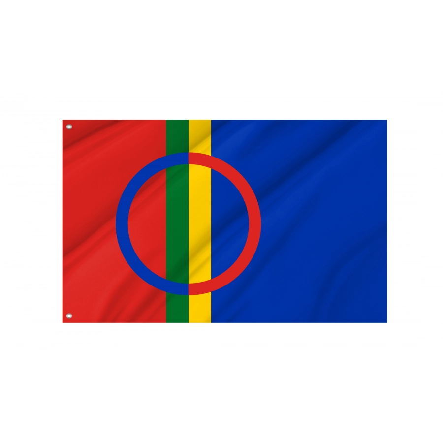 Flag of Lapland, Patriotic Flags, Unique Design Print, Flags for Indoor & Outdoor Use