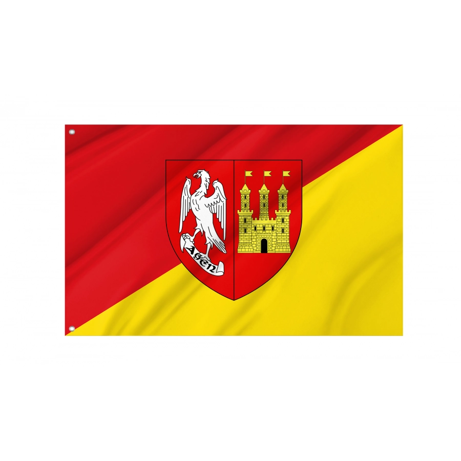 Flag Of Agen, Patriotic Flags, Unique Design Print, Flags For Indoor & Outdoor Use - High Quality Aquitaine for Indoor and Outdoor Use