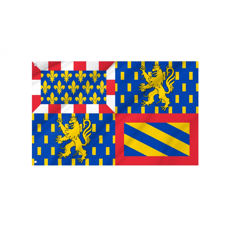 Flag Of Bourgogne-Franche-Comté, Patriotic Flags, Unique Design Print, Flags For Indoor & Outdoor Use - High Quality France for Indoor and Outdoor Use