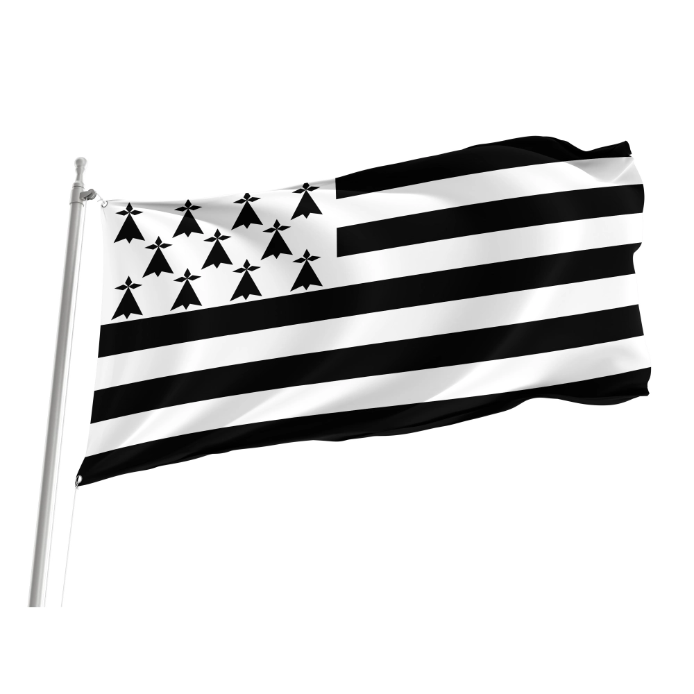 Brittany French Province Flag for Indoor & Outdoor Use