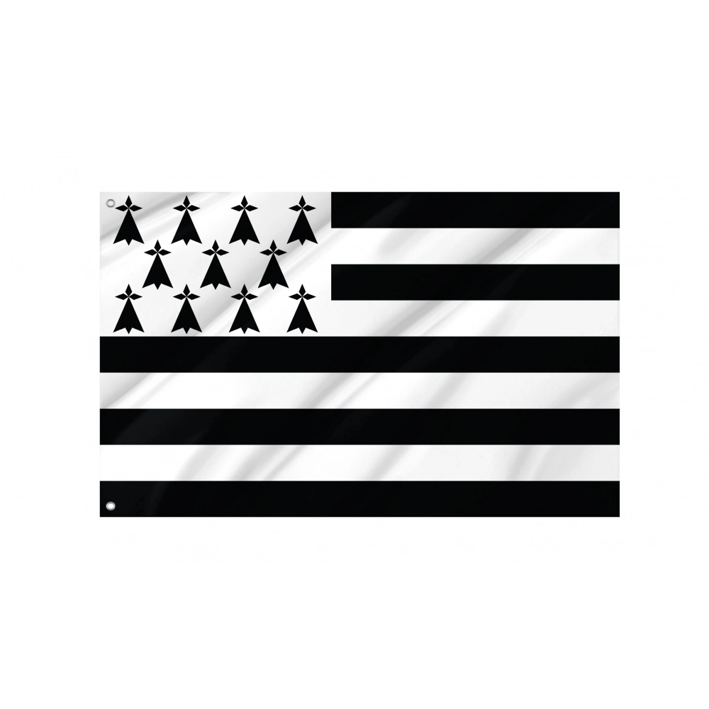 Brittany French Province Flag for Indoor & Outdoor Use
