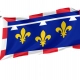 Centre Val De Loire Flag for Indoor & Outdoor Use - Imagine 1