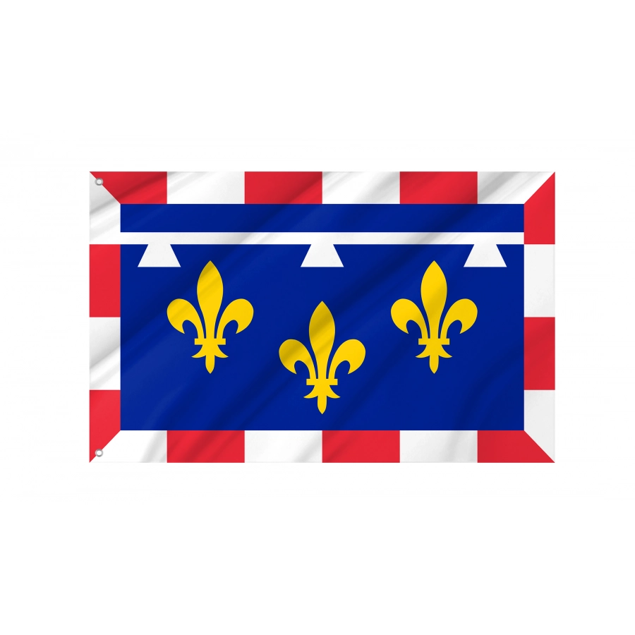 Flag of Centre Val De Loire, Patriotic Flags, Unique Design Print, Flags for Indoor & Outdoor Use, FR--10