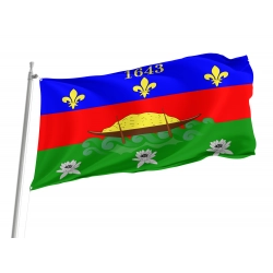 Coat of arms of Cayenne and of the French Guyana Flag for Indoor & Outdoor Use
