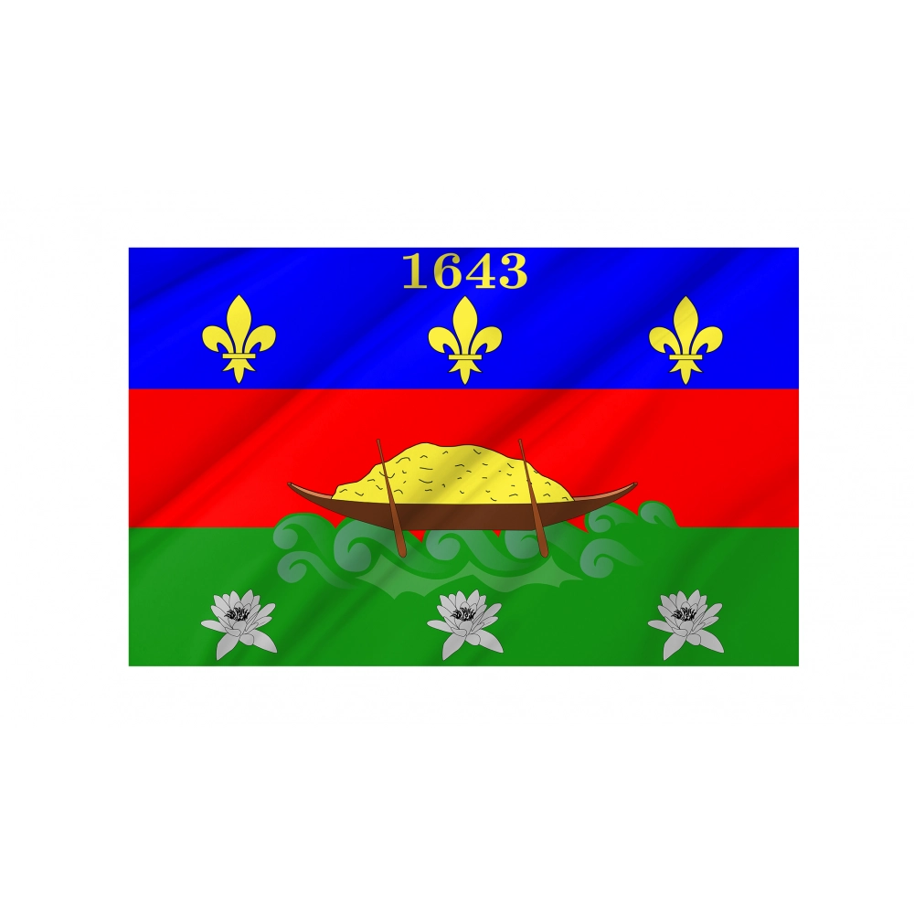 Coat of arms of Cayenne and of the French Guyana Flag for Indoor & Outdoor Use