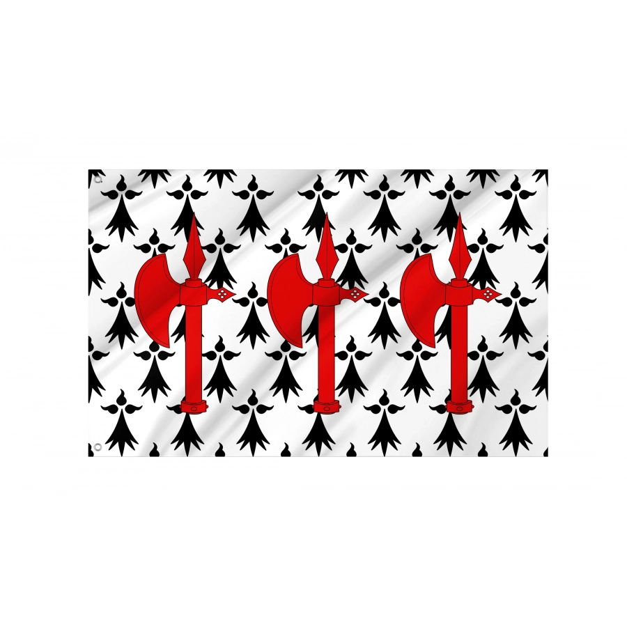 Flag Of Concarneau, Patriotic Flags, Unique Design Print, Flags For Indoor & Outdoor Use - High Quality France for Indoor and Outdoor Use