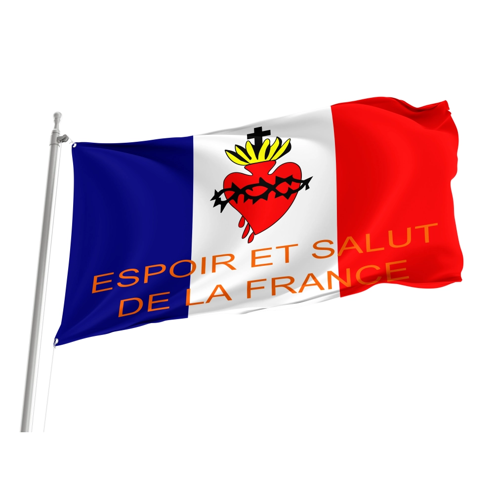 Espoir et Salut de la France Flag for Indoor & Outdoor Use