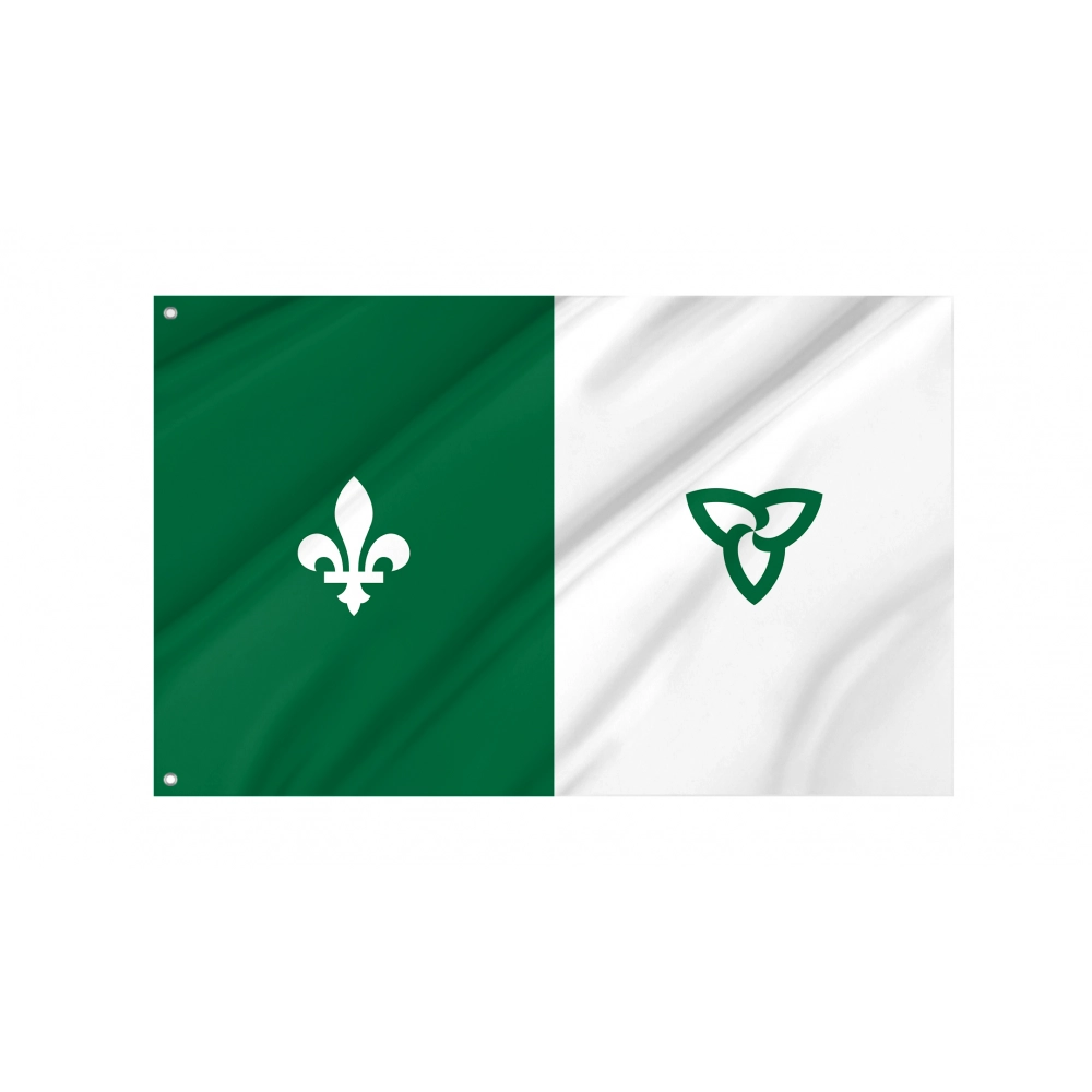 Franco Ontarian Flag for Indoor & Outdoor Use