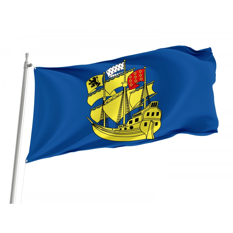 Flag Of Landerneau, Patriotic Flags, Unique Design Print, Flags For Indoor & Outdoor Use - High Quality France for Indoor and Outdoor Use