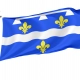 Loiret Flag for Indoor & Outdoor Use - Imagine 1
