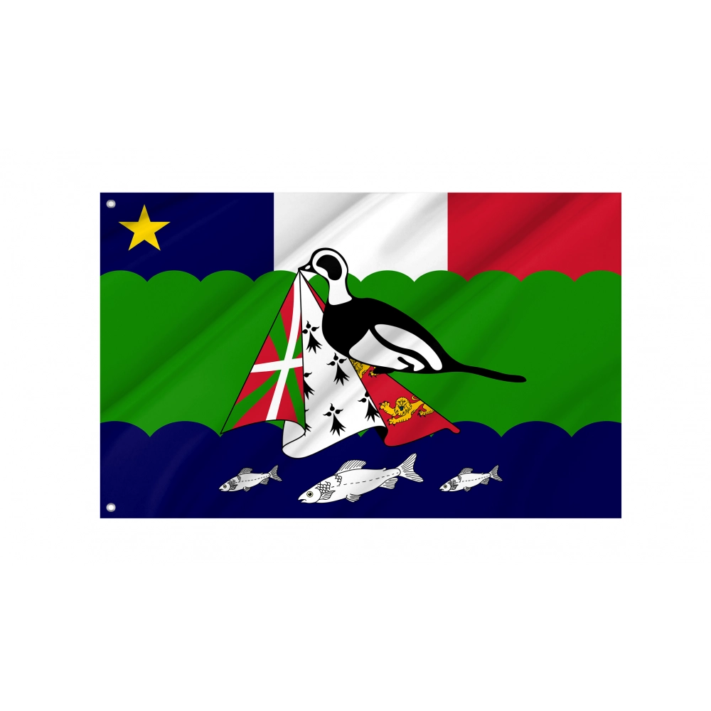 Miquelon Langlade Flag for Indoor & Outdoor Use