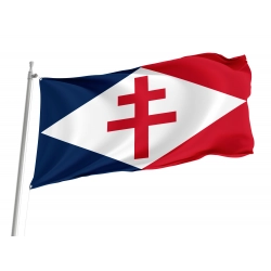 Naval Jack of Free France Flag for Indoor & Outdoor Use