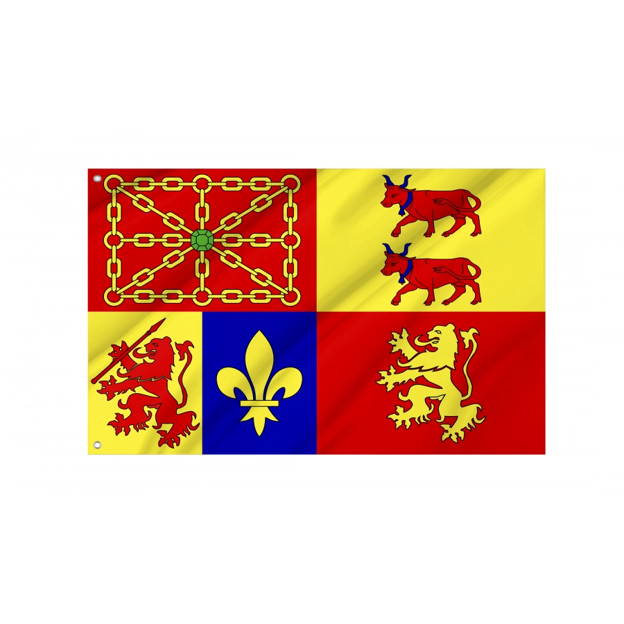 Flag Of Pyrénées-Atlantiques Department, Patriotic Flags, Unique Design Print, Flags For Indoor & Outdoor Use - High Quality France for Indoor and Outdoor Use