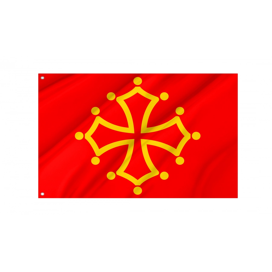 Flag Of Region Midi-Pyrénées In France, Patriotic Flags, Unique Design Print, Flags For Indoor & Outdoor Use - High Quality Midi Pyrenees for Indoor and Outdoor Use