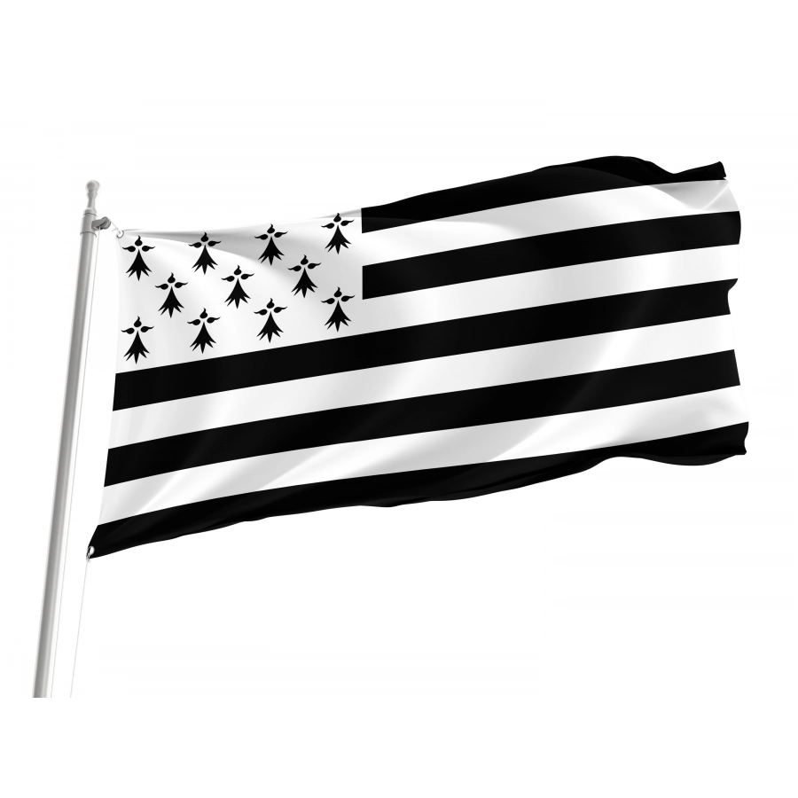 Traditional Flag Of Brittany, Patriotic Flags, Unique Design Print, Flags For Indoor & Outdoor Use - High Quality France for Indoor and Outdoor Use